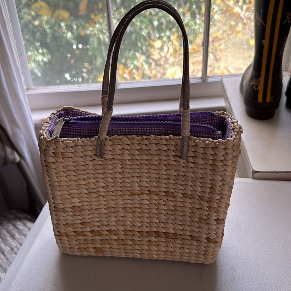 Xhilaration Purple and Tan Women's Bag in